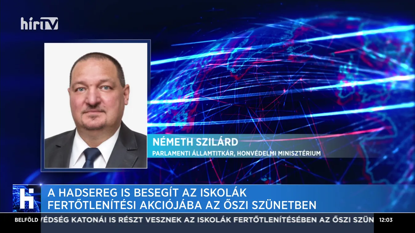 A hadsereg is besegít az iskolák fertőtlenítési akciójába az őszi szünetben