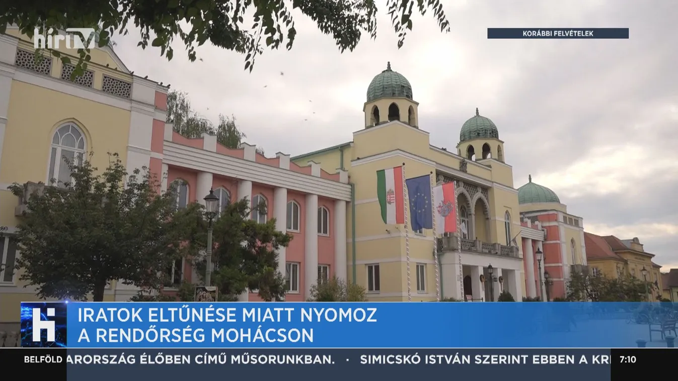 Iratok eltűnése miatt nyomoz a rendőrség Mohácson