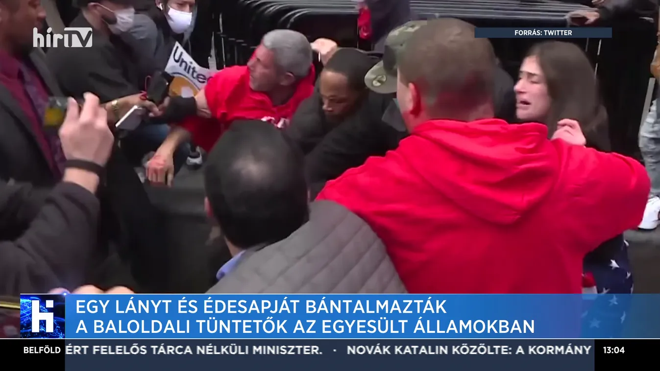 Egy lányt és édesapját bántalmazták a baloldali tüntetők az Egyesült Államokban