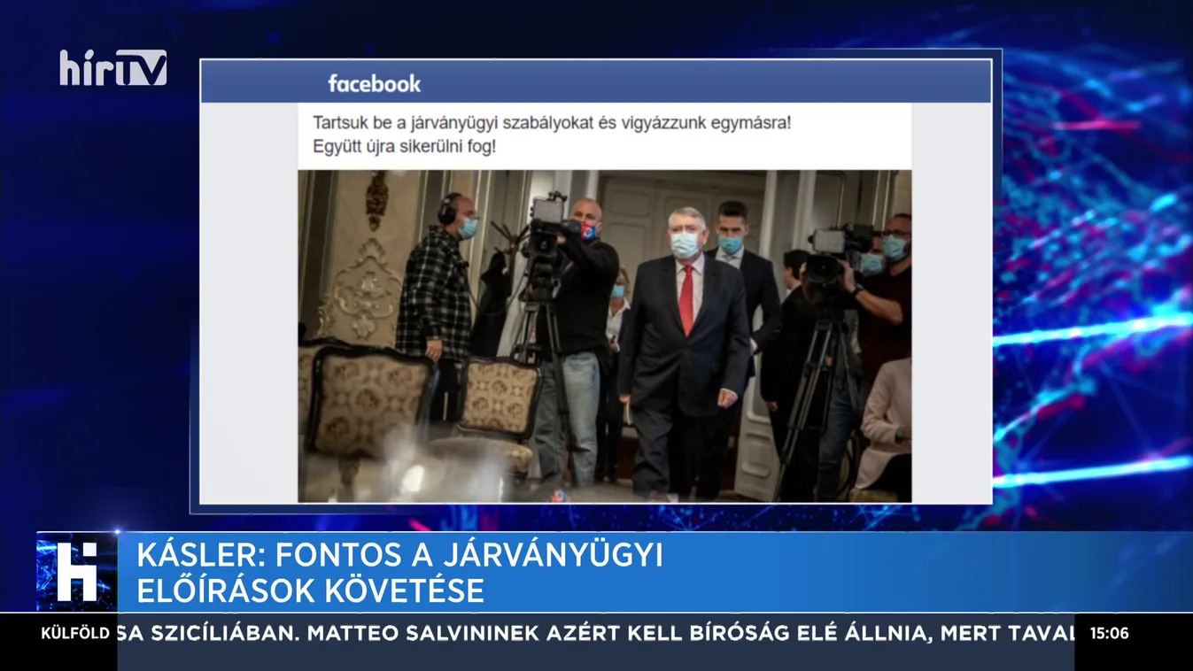 Kásler: Fontos a járványügyi előírások követése