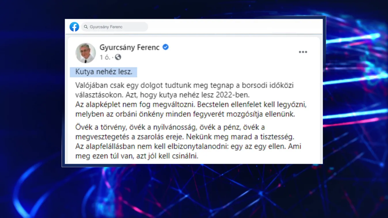 Gyurcsány: Kutya nehéz lesz 2022-ben