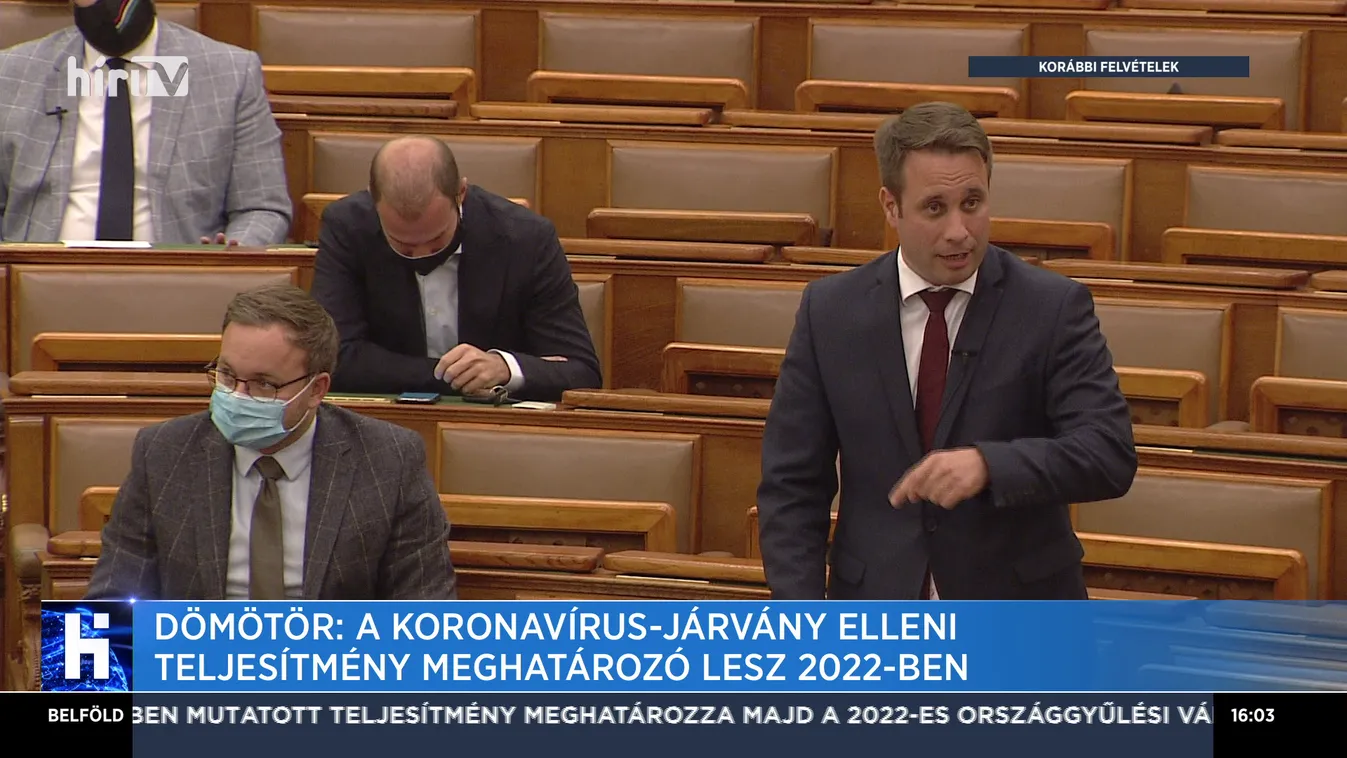 Dömötör: A koronavírus-járvány elleni teljesítmény meghatározó lesz 2022-ben