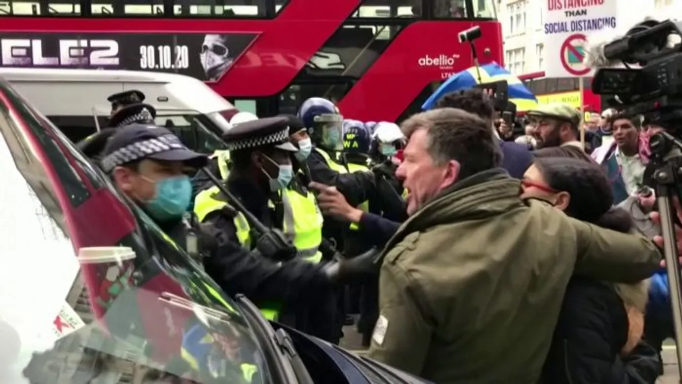 Frankfurt, London, Madrid: a kijárási korlátozások ellen tüntettek