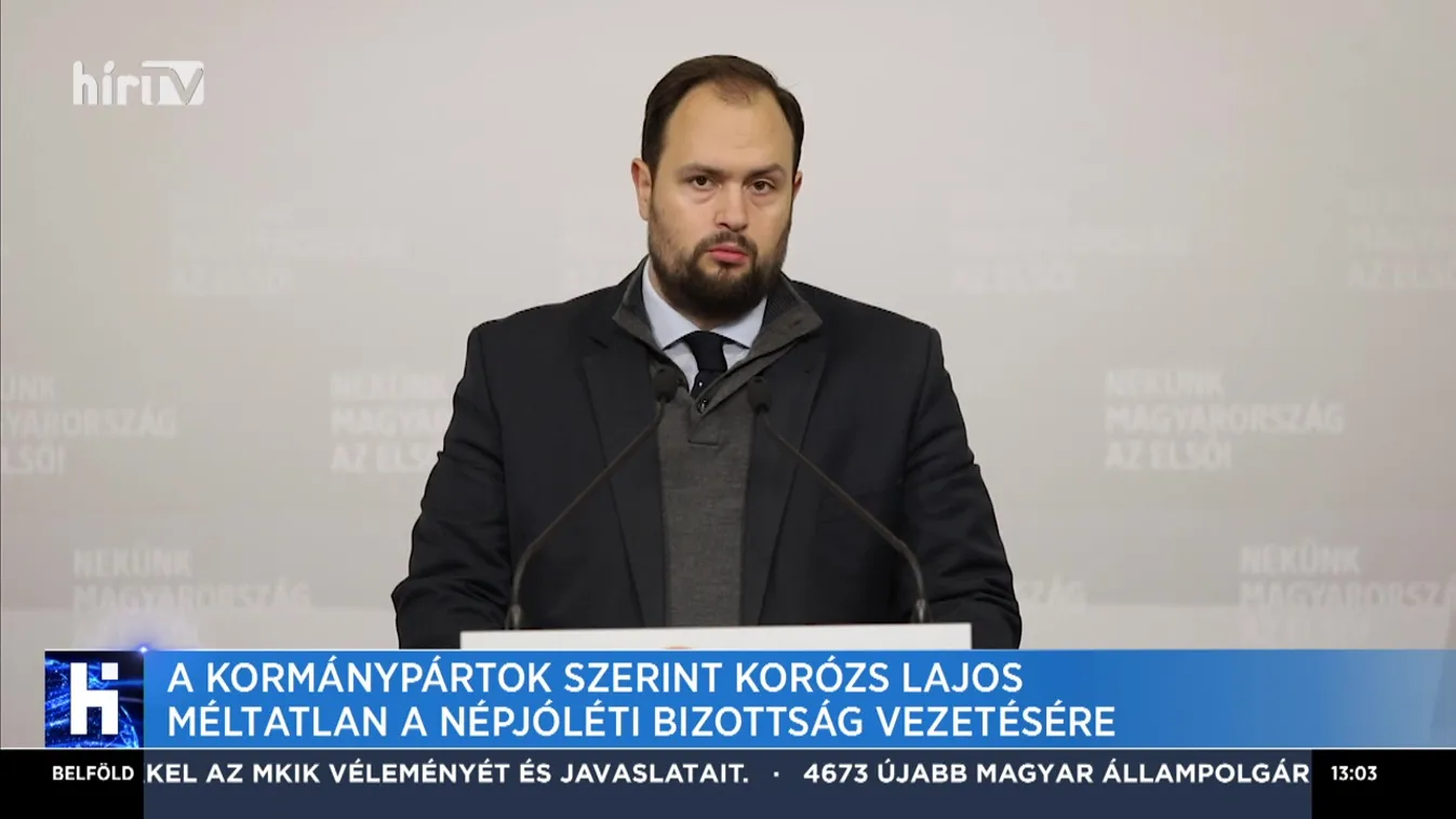 A kormánypártok szerint Korózs Lajos méltatlan a Népjóléti Bizottság vezetésére