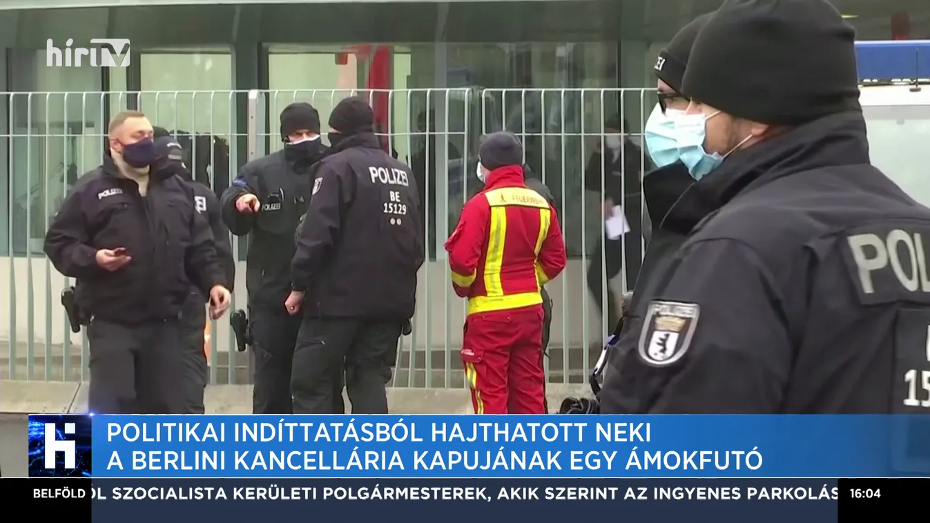 Politikai indíttatásból hajtott neki a berlini kancellária kapujának egy ámokfutó