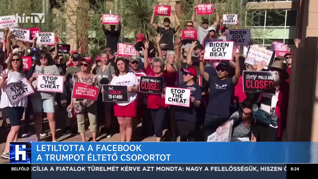 Letiltotta a Facebook a Trumpot éltető csoportot