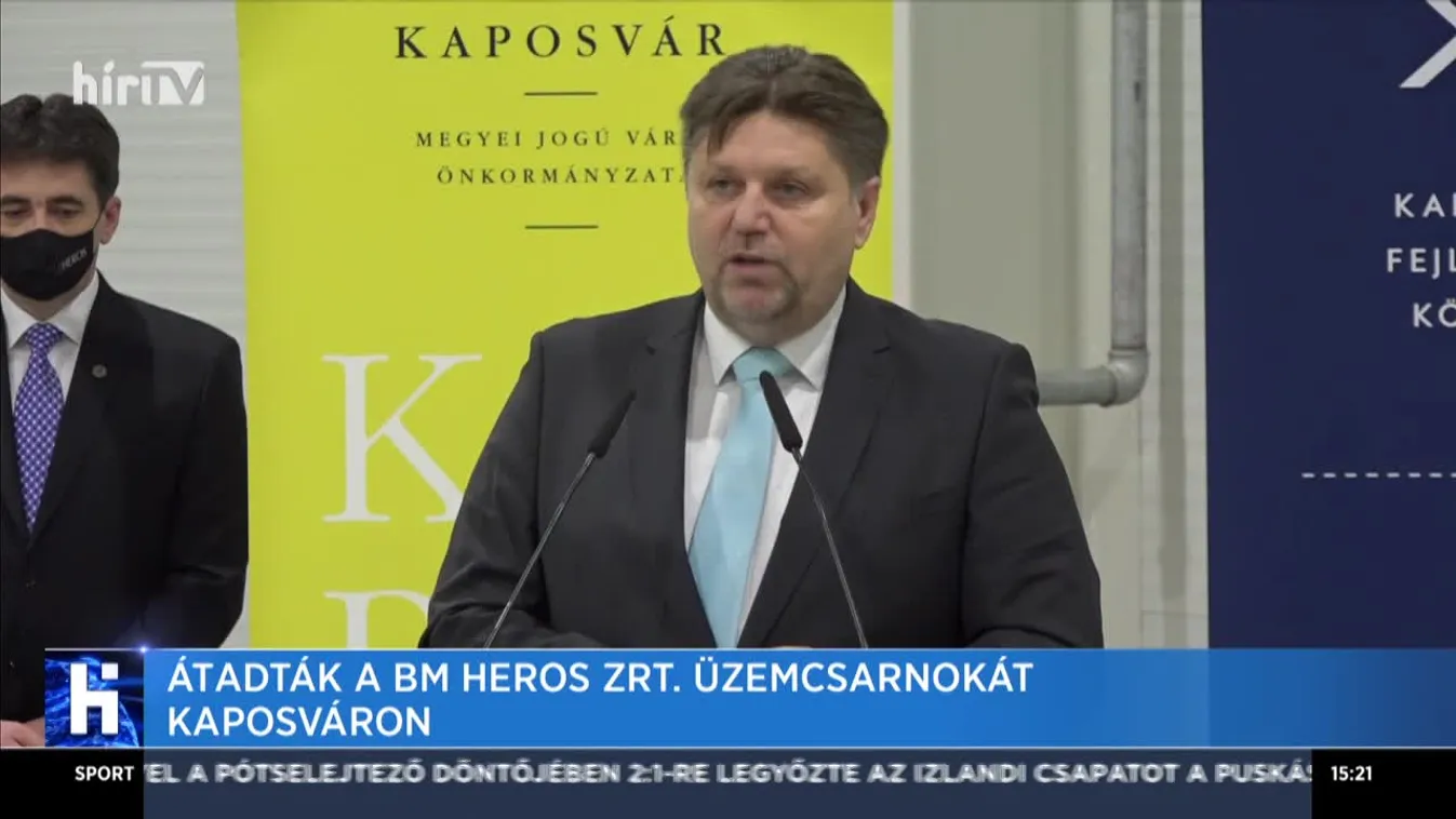 Átadták a BM Heros Zrt. üzemcsarnokát Kaposváron