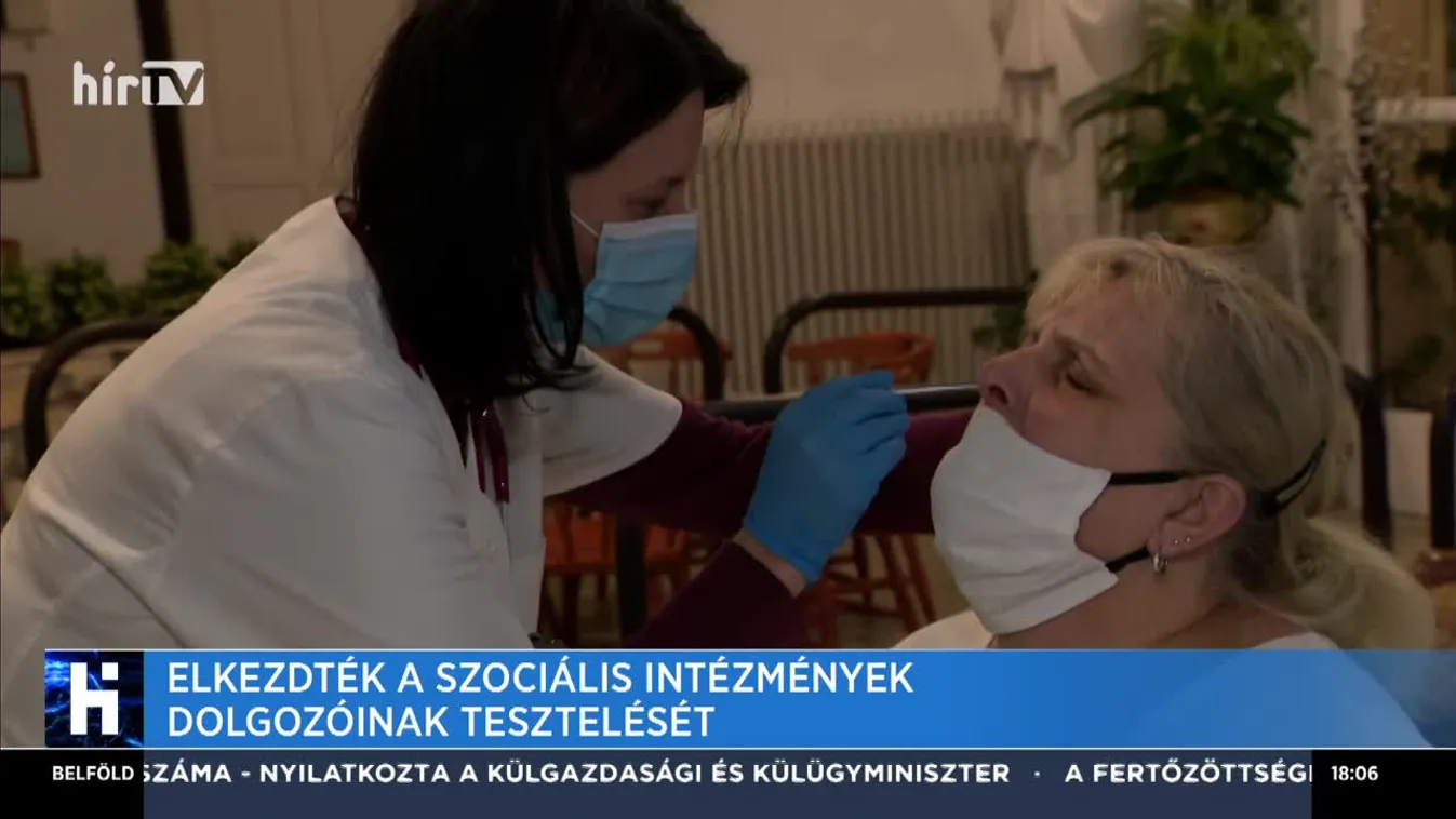 Elkezdték a szociális intézmények dolgozóinak tesztelését