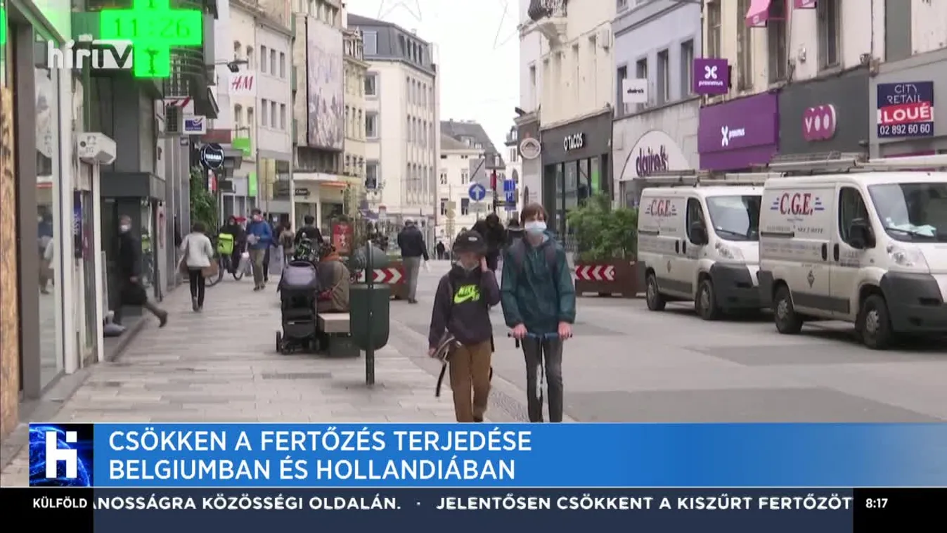 Csökken a fertőzés terjedése Belgiumban és Hollandiában