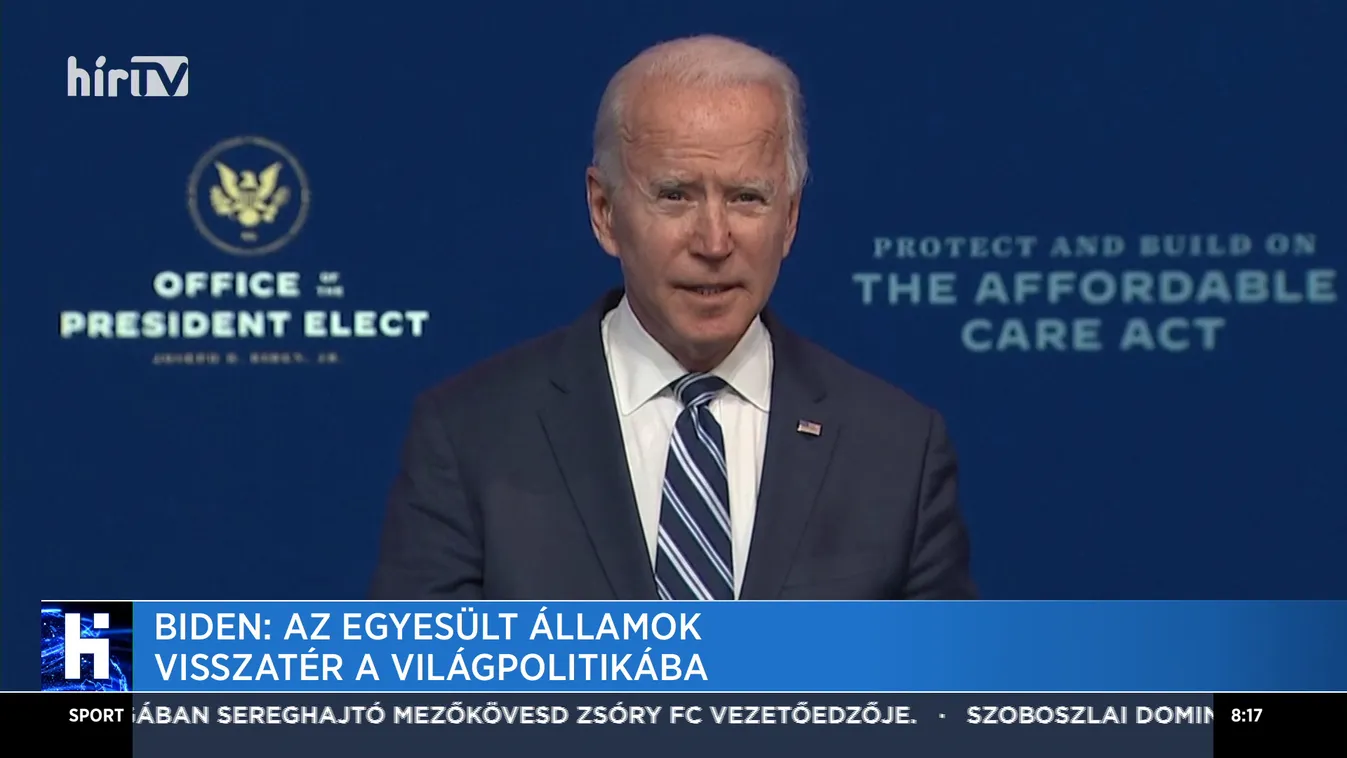 Biden: Az Egyesült Államok visszatér a világpolitikába