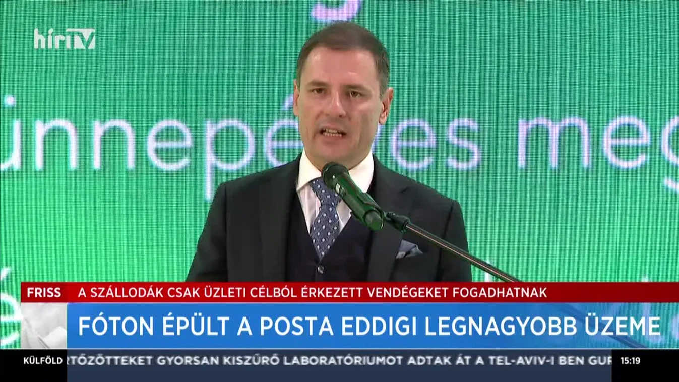 Fóton épült a Posta eddigi legnagyobb üzeme