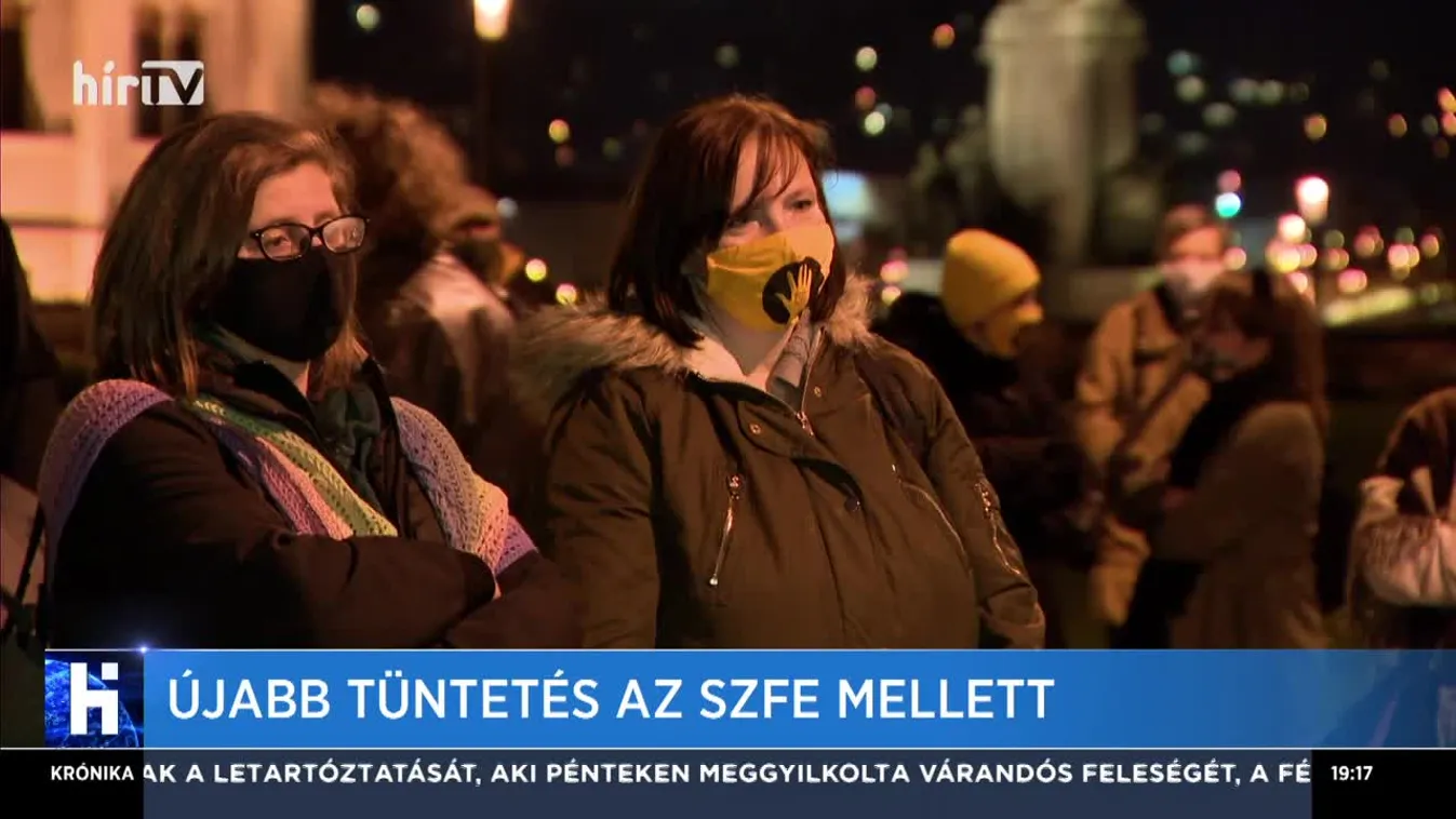 Újabb tüntetés az SZFE mellett