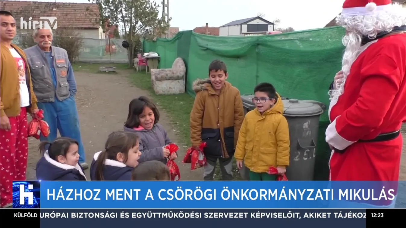 Házhoz ment a csörögi önkormányzati mikulás