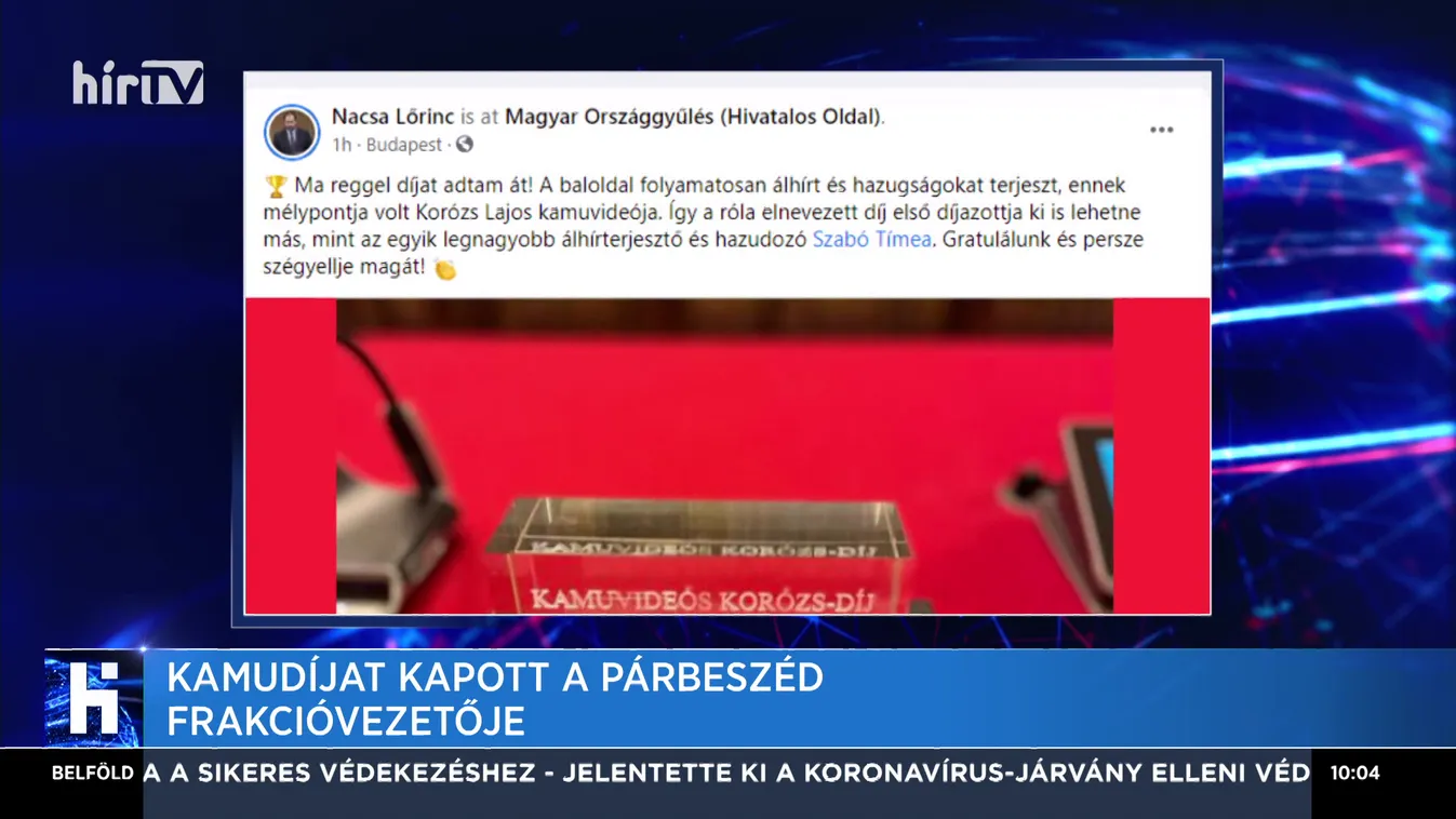 Kamudíjat kapott a Párbeszéd frakcióvezetője