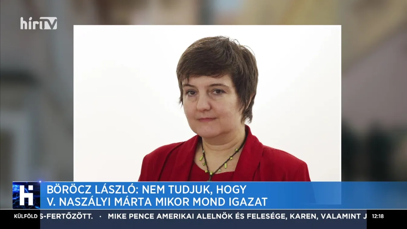 Böröcz László: Nem tudjuk, hogy V. Naszályi Márta mikor mond igazat