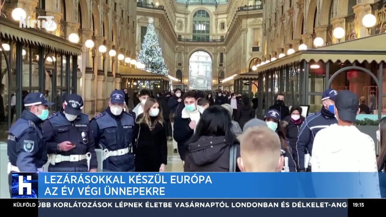 Lezárásokkal készül Európa az év végi ünnepekre