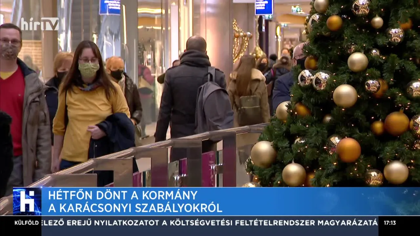 Hétfőn dönt a kormány a karácsonyi szabályokról