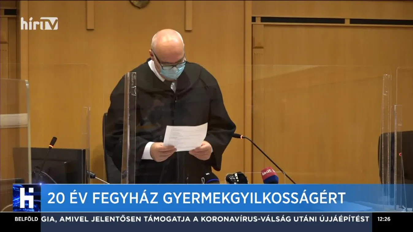 20 év fegyház gyermekgyilkosságért