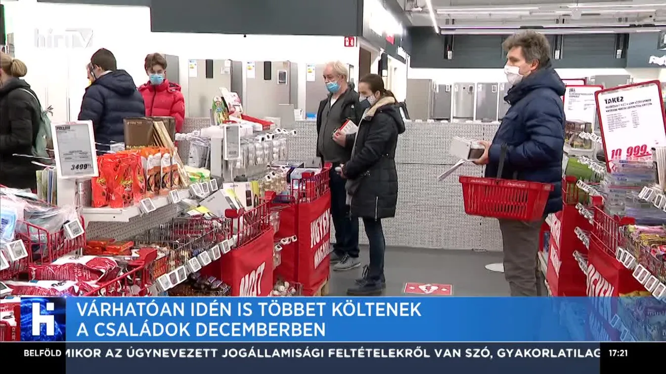 Várhatóan idén is többet költenek a családok decemberben