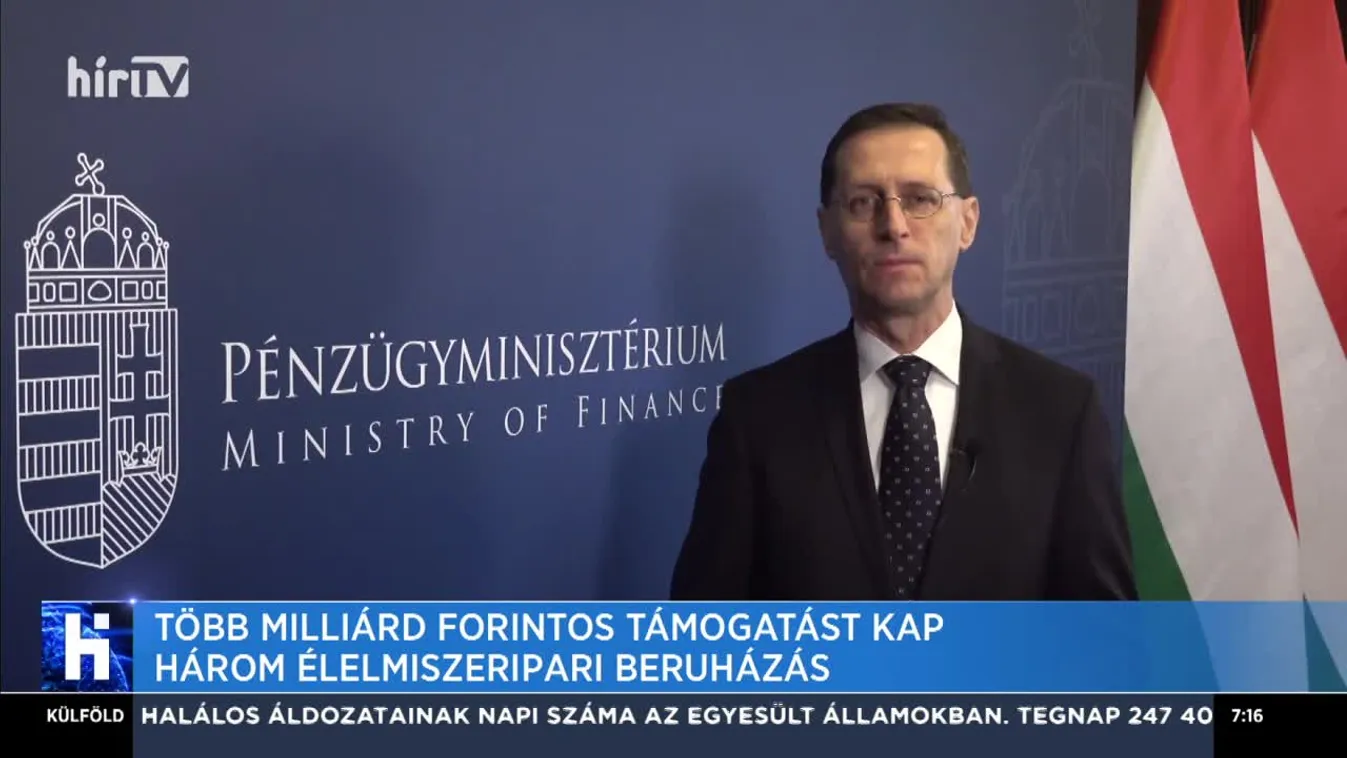 Több milliárd forintos támogatást kap három élelmiszeripari beruházás