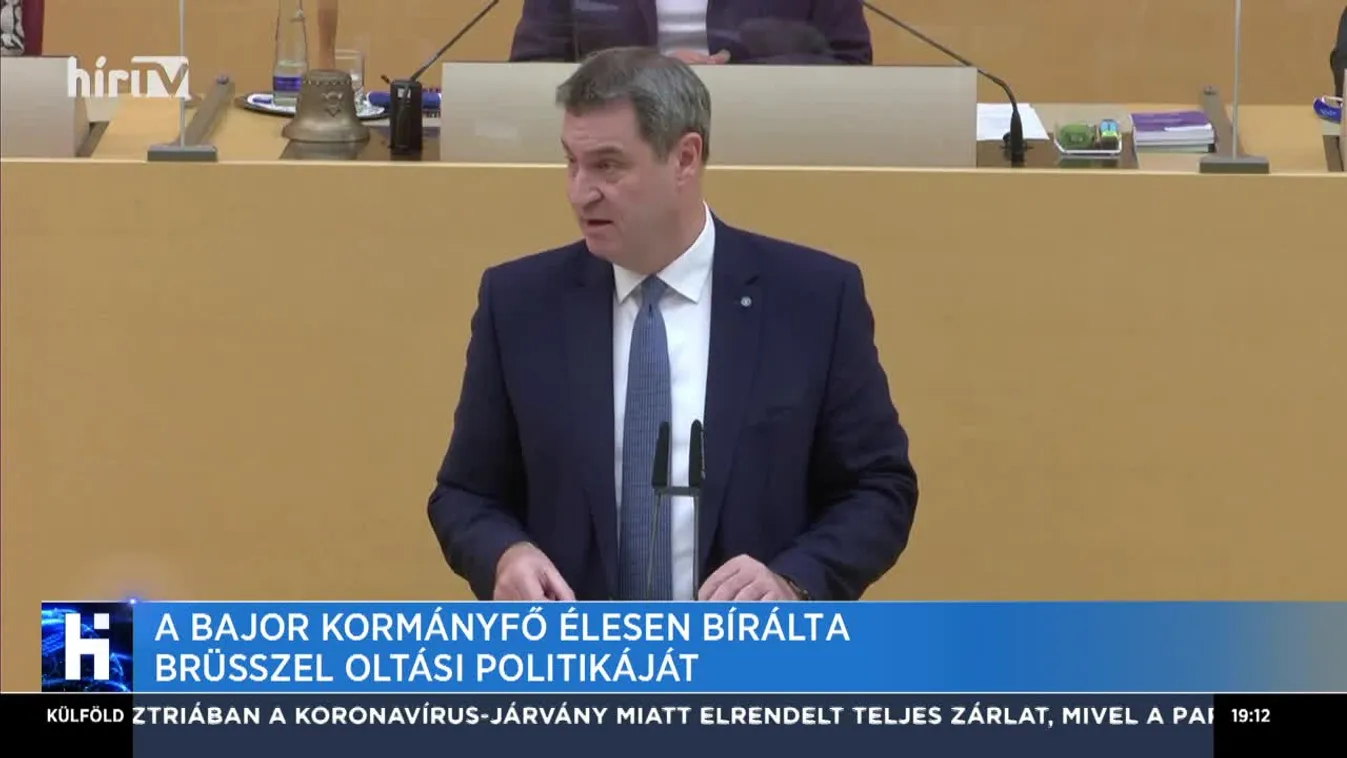 A bajor kormányfő élesen bírálta Brüsszel oltási politikáját