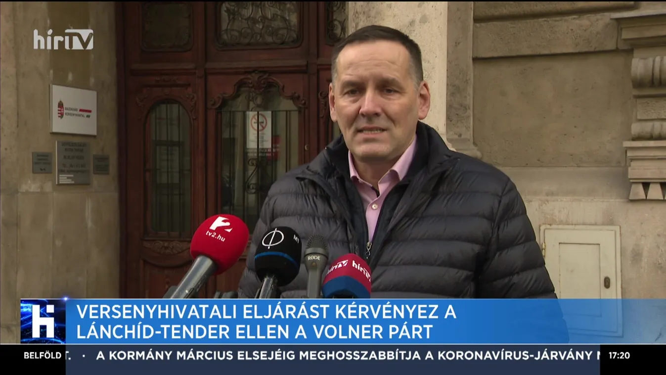 Versenyhivatali eljárást kérvényez a Lánchíd-tender ellen a Volner Párt