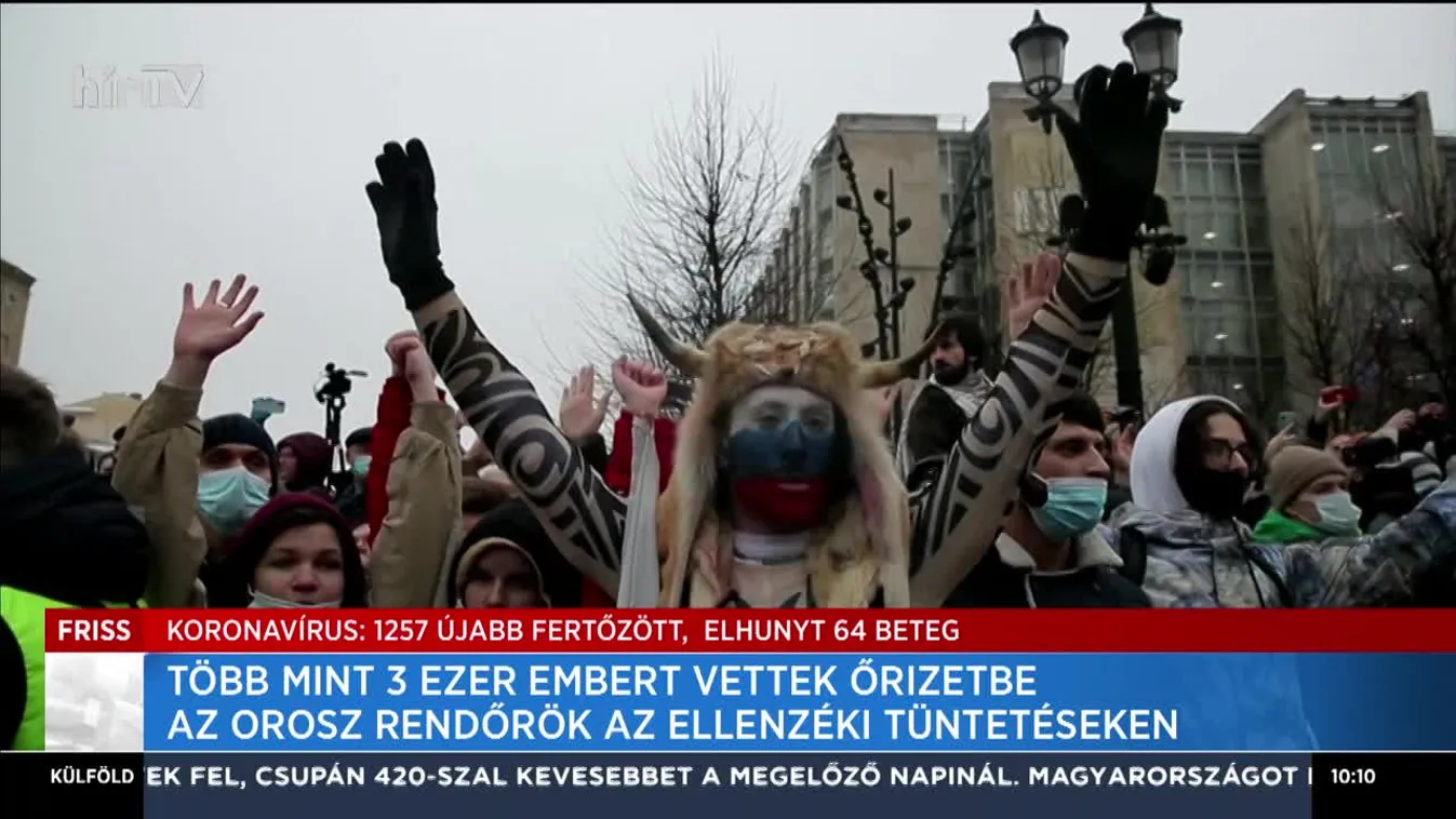 Több mint 3 ezer embert vettek őrizetbe az orosz redőrök az ellenzéki tüntetéseken