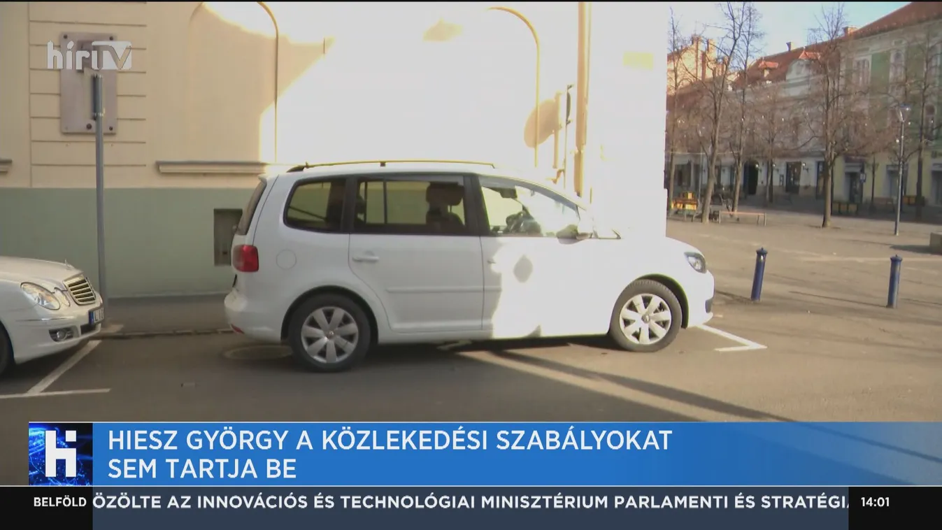 Hiesz György a közlekedési szabályokat sem tartja be