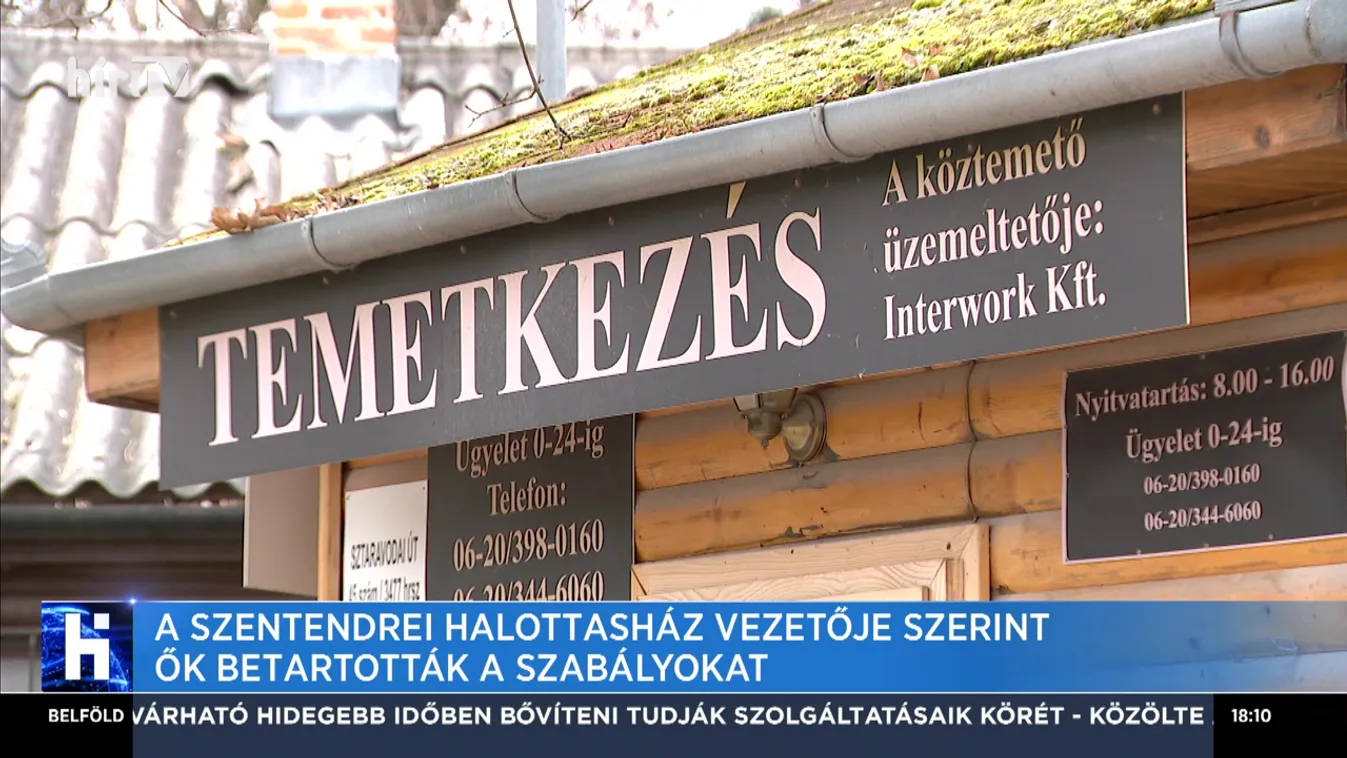 A szentendrei halottasház vezetője szerint ők betartották a szabályokat
