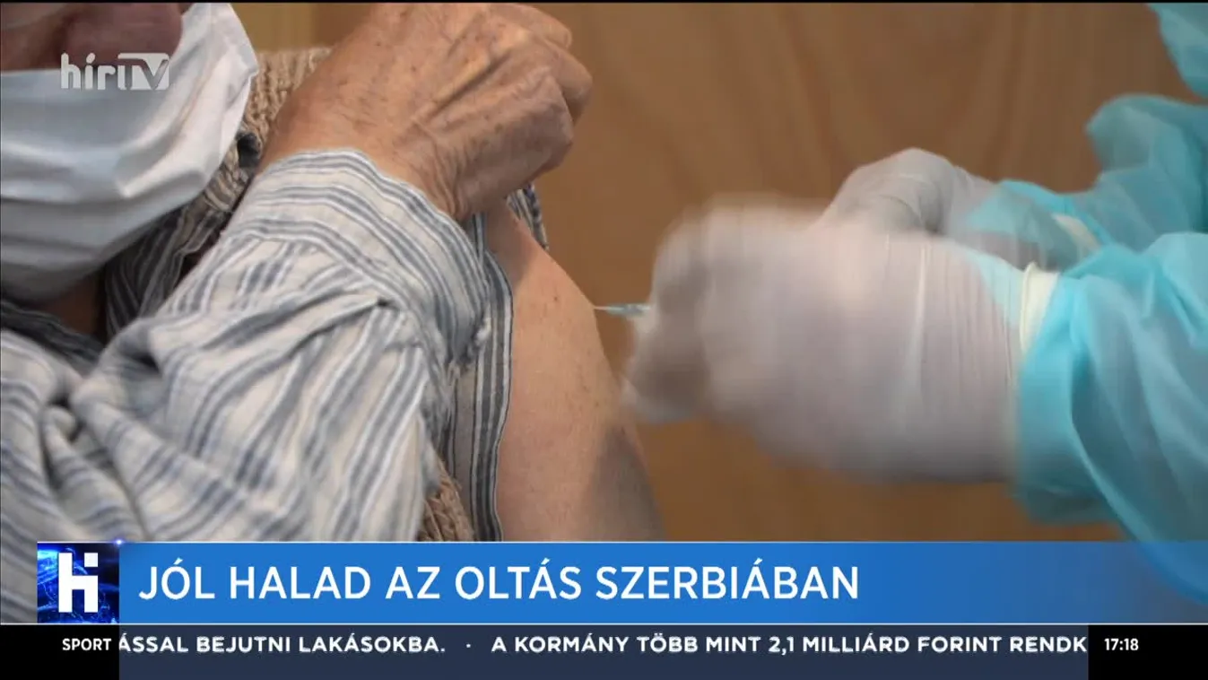 Jól halad az oltás Szerbiában