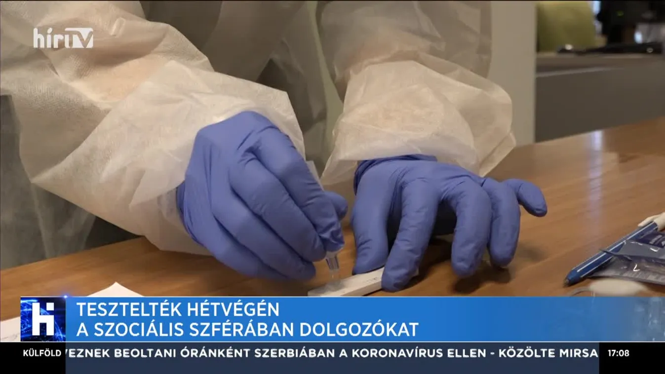 Tesztelték hétvégén a szociális szférában dolgozókat