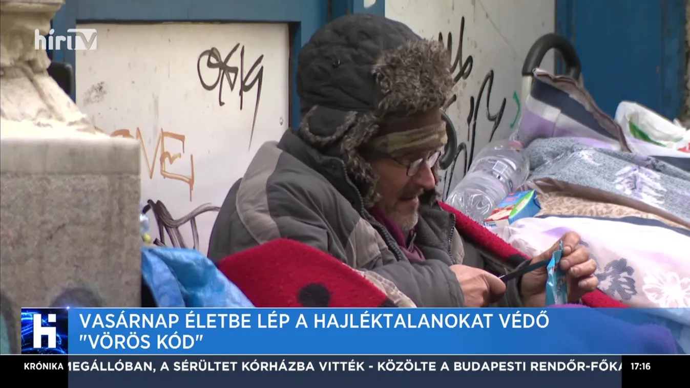 Az Emmi életbe lépteti a hajléktalan embereket védő "vörös kódot"