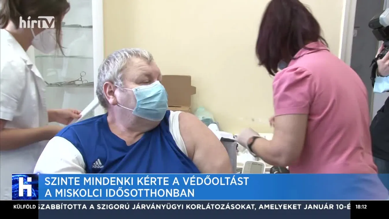 Szinte mindenki kérte a védőoltást a miskolci idősotthonban