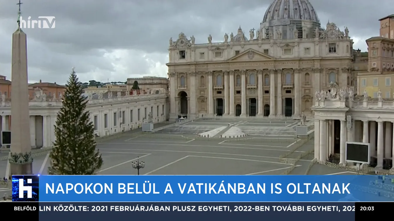 Napokon belül a Vatikánban is oltanak