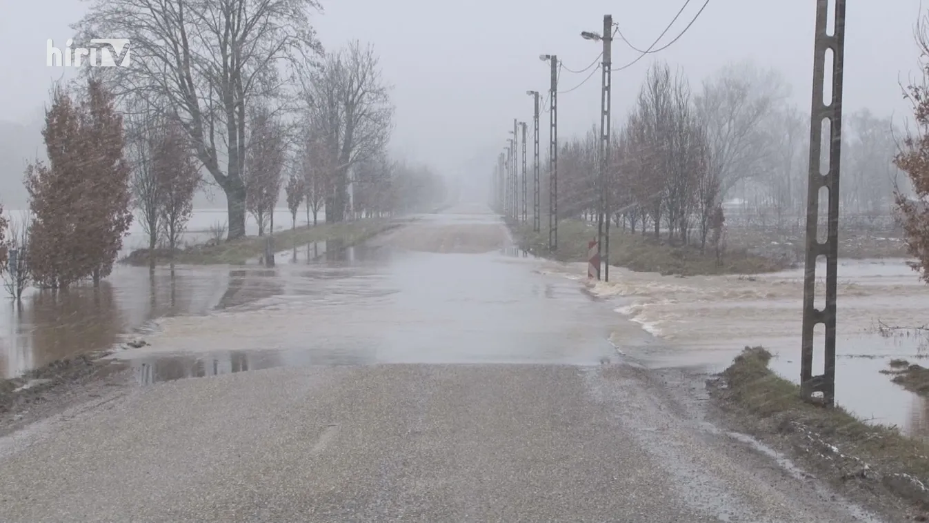 Útszakaszokat zártak le Borsod-Abaúj-Zemplén megyében a megáradt Sajó miatt