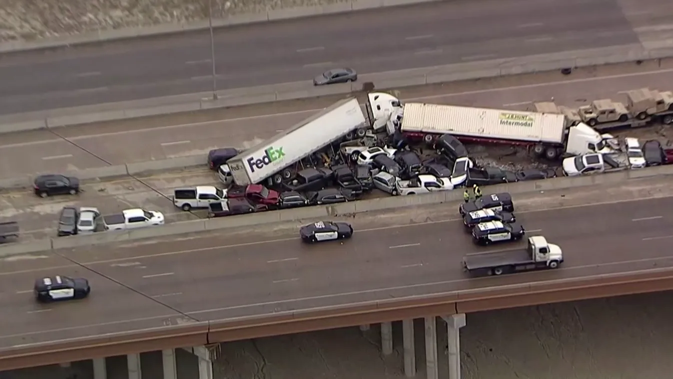 Tömegkarambol Texasban