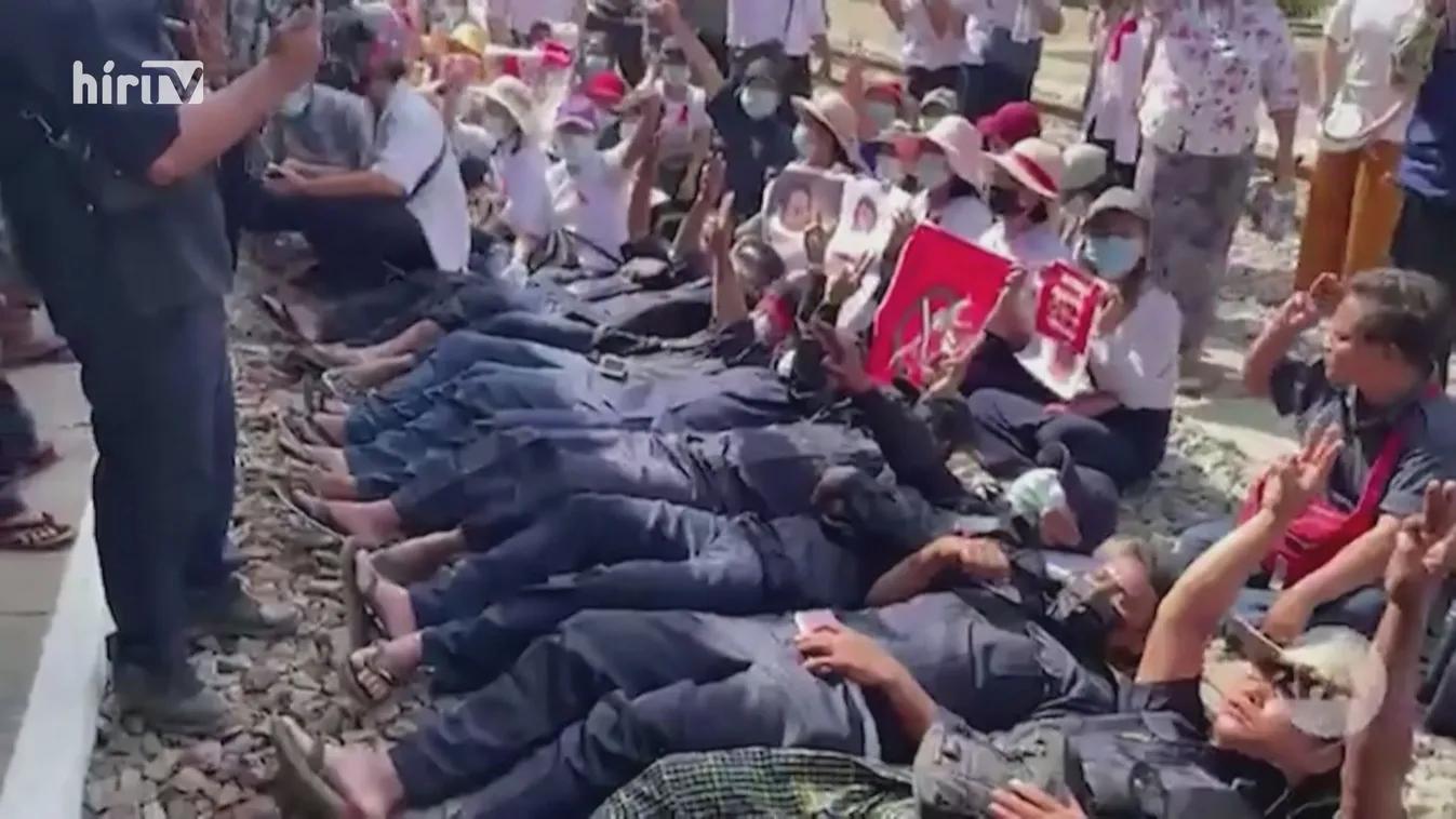 Tüzet nyitott a mianmari rendőrség a tüntetőkre