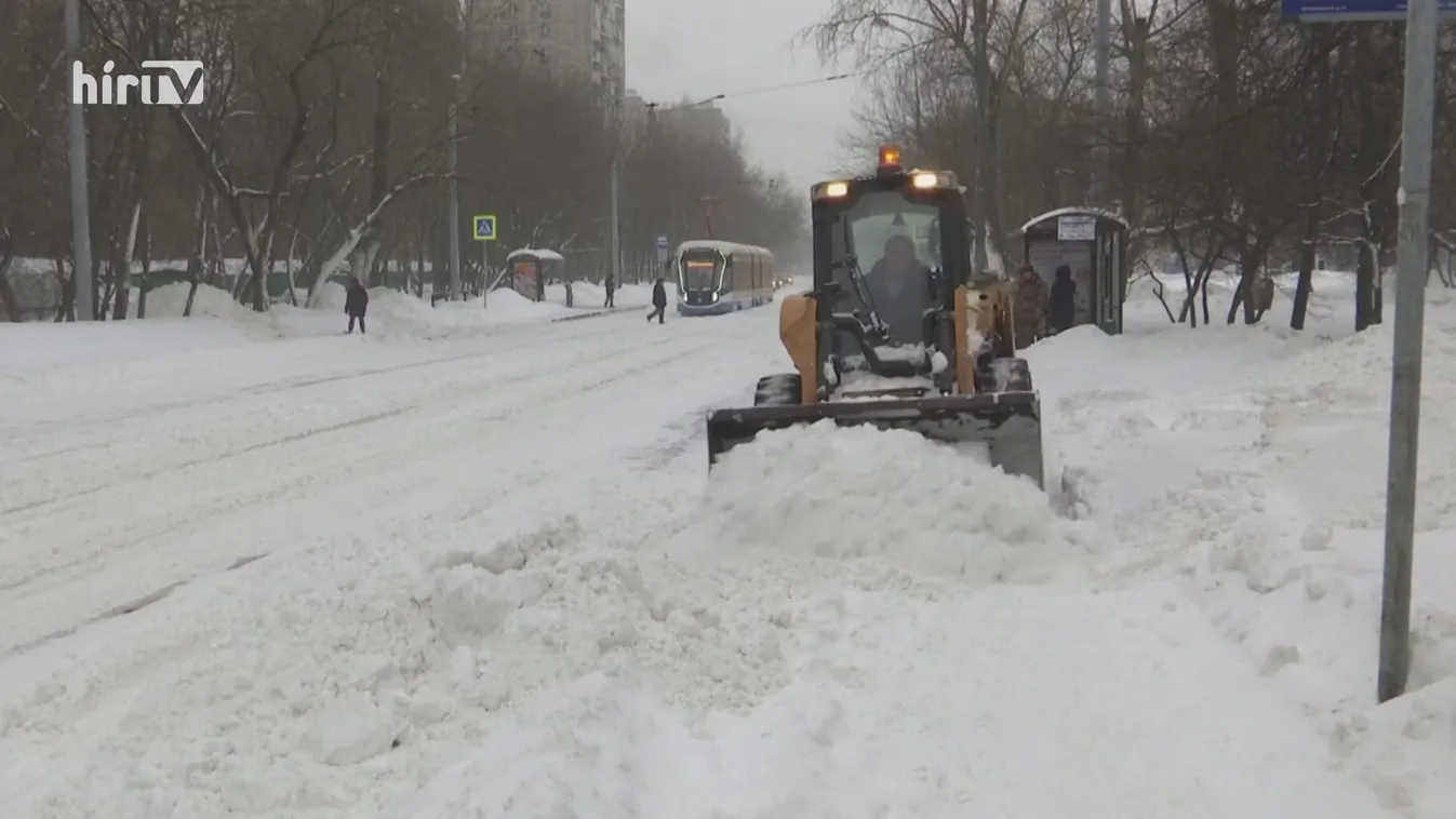Több mint 50 centiméteres a hó Moszkvában