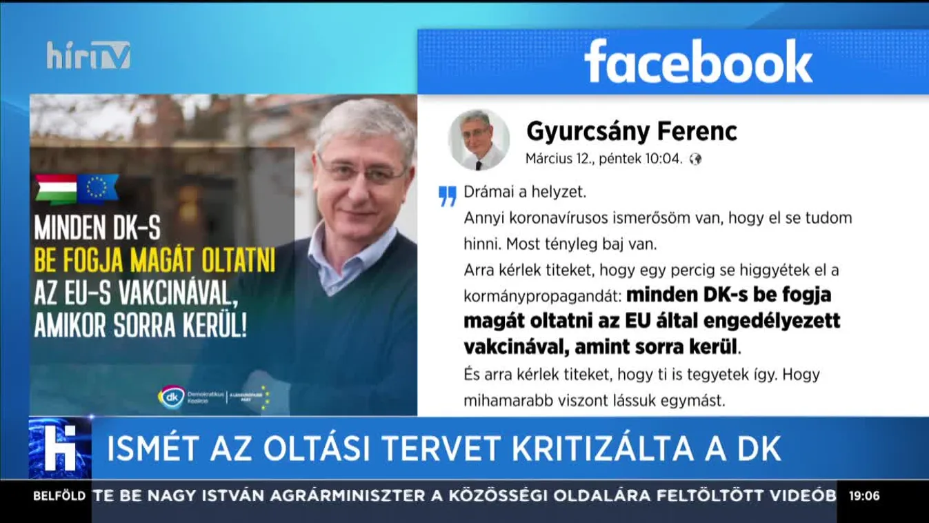 Ismét az oltási tervet kritizálta a DK