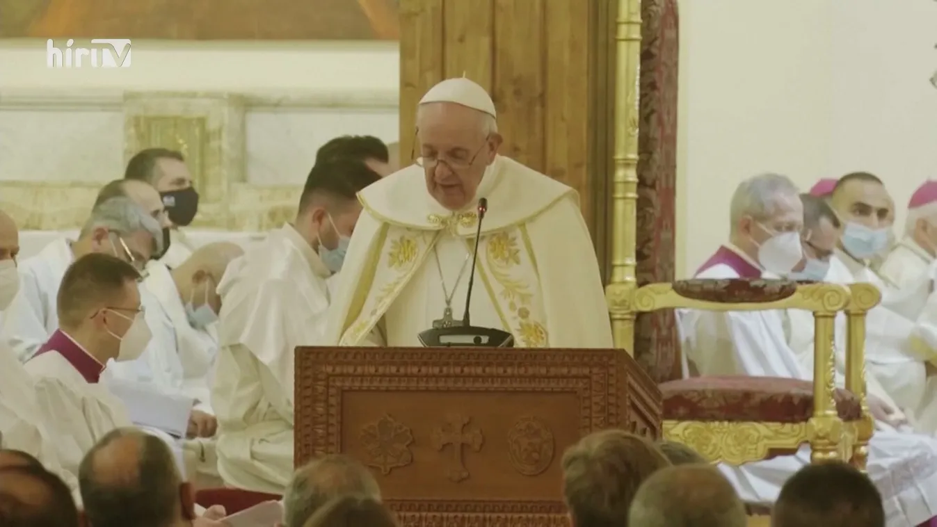 A vallások közötti megbékélést hirdette Ferenc pápa Bagdadban