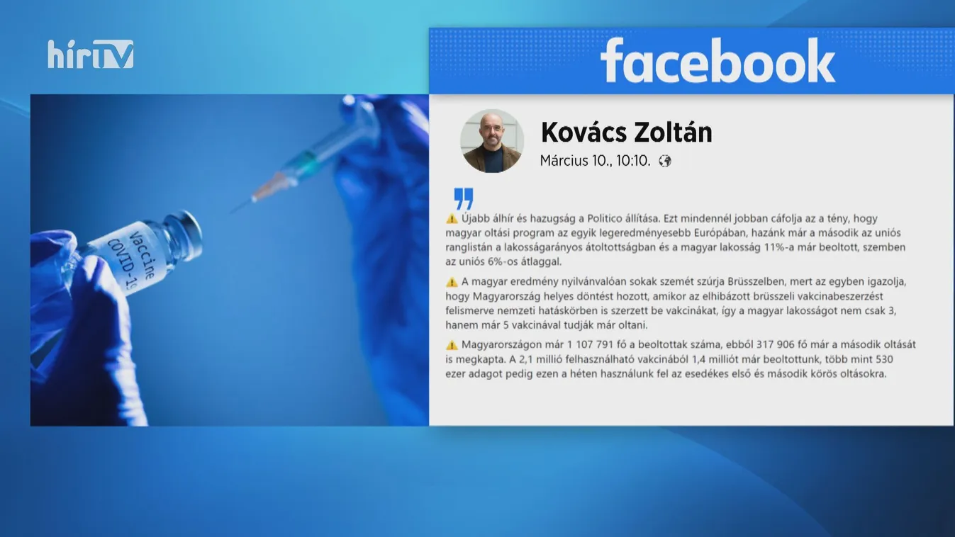 A magyar oltási program az egyik legeredményesebb Európában