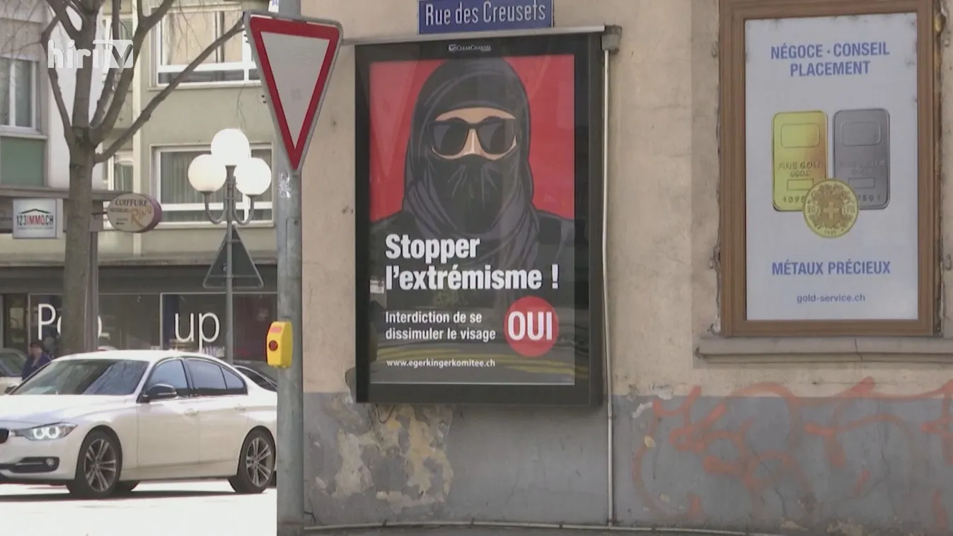 A burka viselésének tilalmáról szavaznak Svájcban