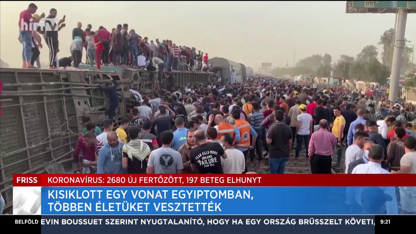 Kisiklott egy vonat Egyiptomban, többen életüket vesztették