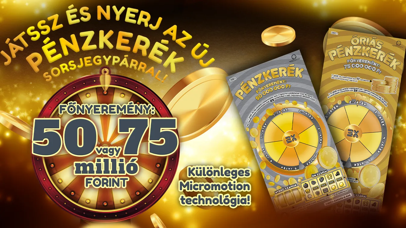Hazánkban először alkalmazott technológiával érkezik a Szerencsejáték Zrt. új sorsjegypárosa