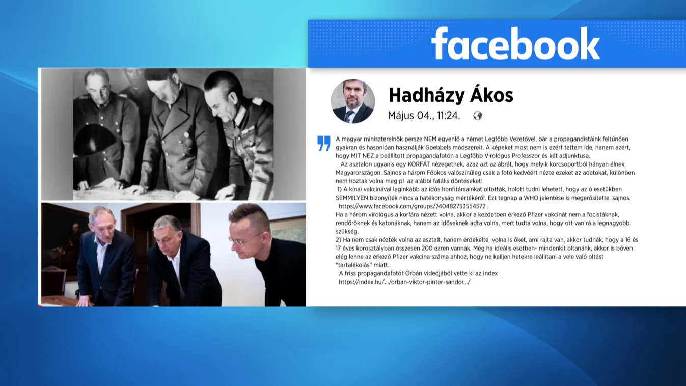 Hitlerhez hasonlította Orbán Viktort Hadházy Ákos