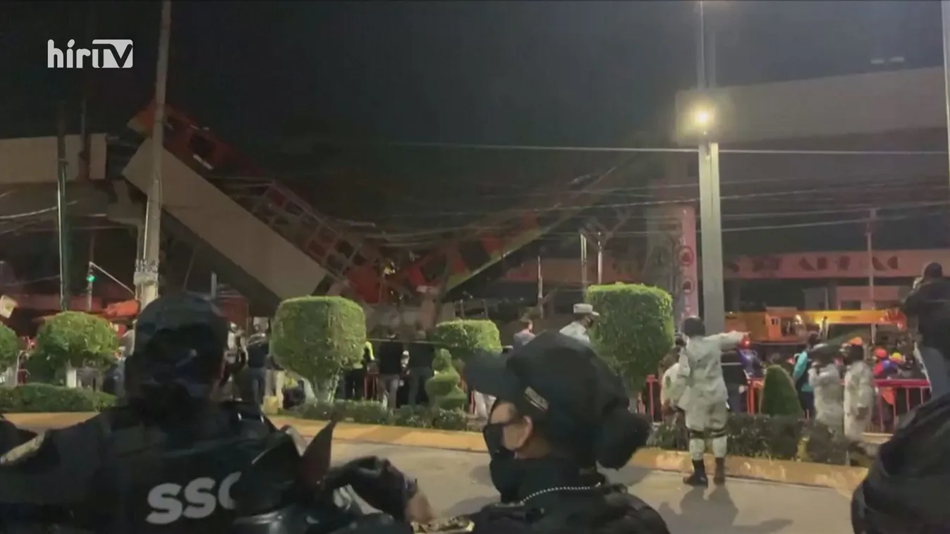 Leszakadt egy metrófelüljáró Mexikóvárosban