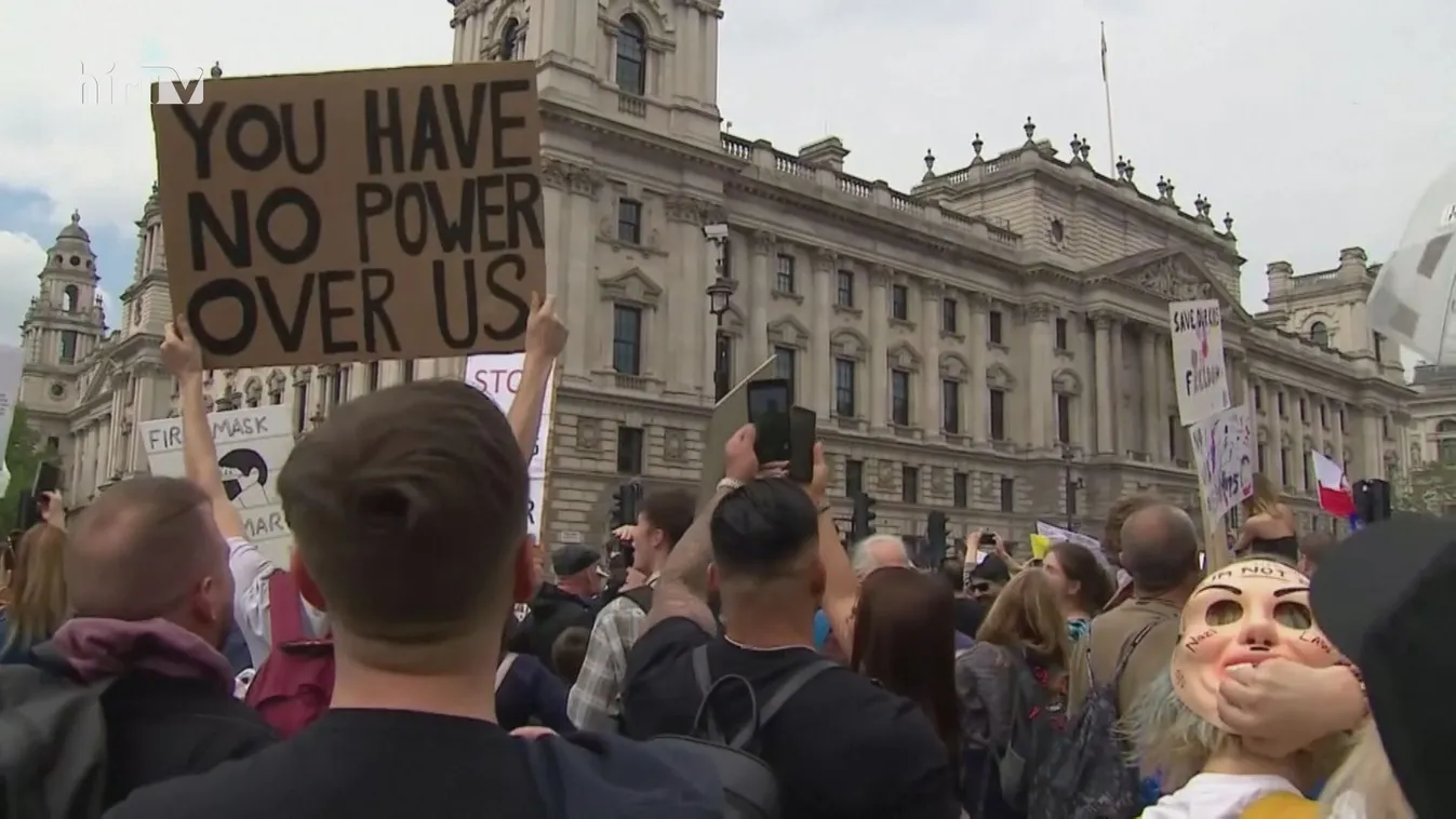 Kormányellenes tüntetések Londonban és Brüsszelben