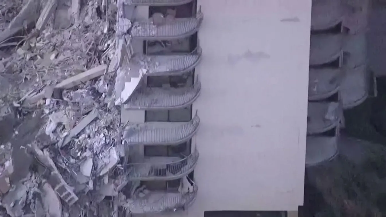 Közel száz lakóját nem találják a Floridában összeomlott háznak