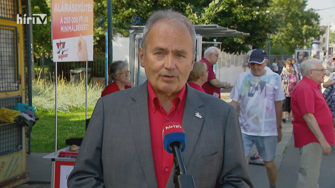 250 ezer forintos minimálbérért gyűjt aláírást a Magyar Munkáspárt