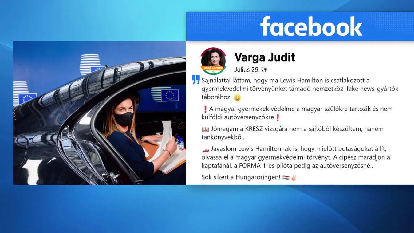 Lewis Hamilton is kritizálta a magyar gyermekvédelmi törvényt